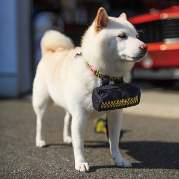 Photo2: MOON Checker Doggy Pouch (2)