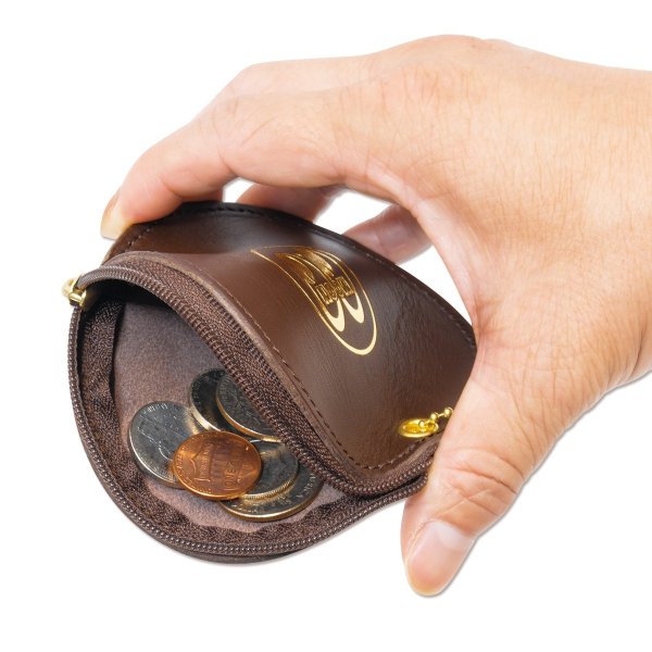 Photo6: MOON Leather Round Coin Case (6)