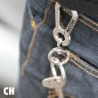 Photo3: MOON Double Carabiner key Holder (3)