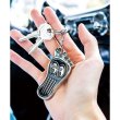 Photo2: MOONEYES Barefoot Gas Pedal Metal Keyring (2)