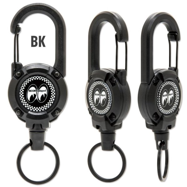 Photo4: MOON Equipped Carabiner Reel Key Ring (4)