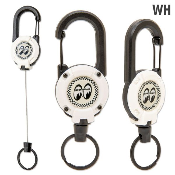 Photo5: MOON Equipped Carabiner Reel Key Ring (5)