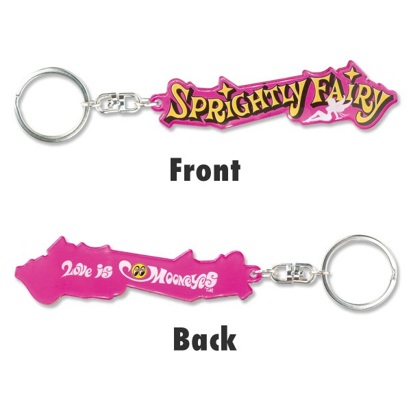 Photo2: Sprightly Fairy Acrylic Key Ring (2)