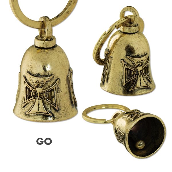 Photo5: MOON Equip. Iron Cross Bell Key Ring (5)