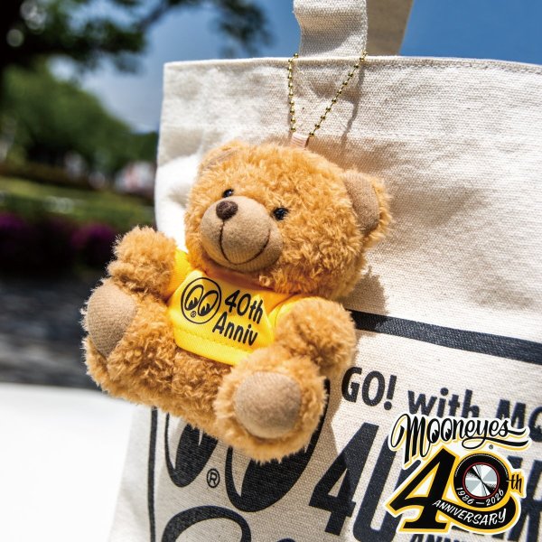 Photo1: MOONEYES 40th Anniv. Special Edition Bear Key Ring (1)