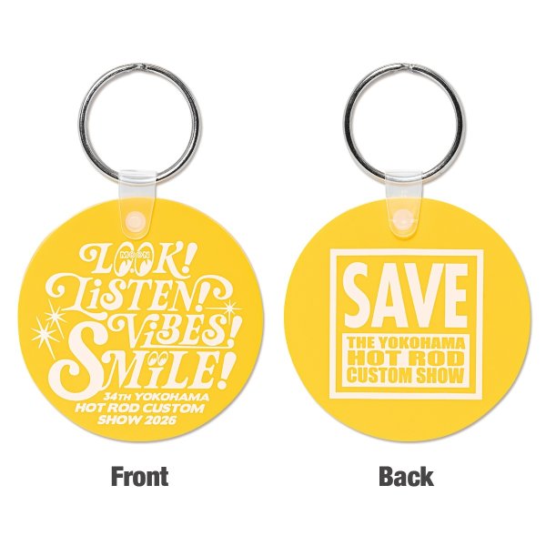 Photo2: HCS2026 LOOK! LISTEN! VIBES! SMILE! Key Ring (2)