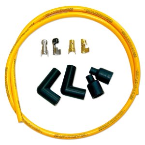 Photo: MOONEYES YELLOW Silicon Spark Plug Wire set for H-D