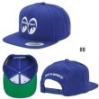 Photo4: MOON Equipped Eyeshape Wool Flat Visor Cap (4)