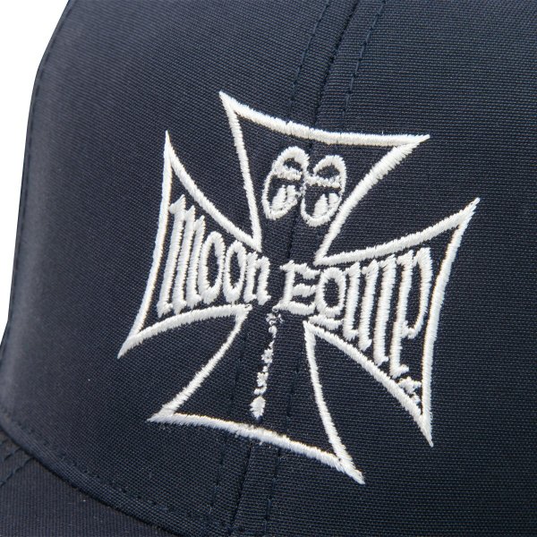 Photo5: MOON Equipped Iron Cross Flat Visor Hat (5)