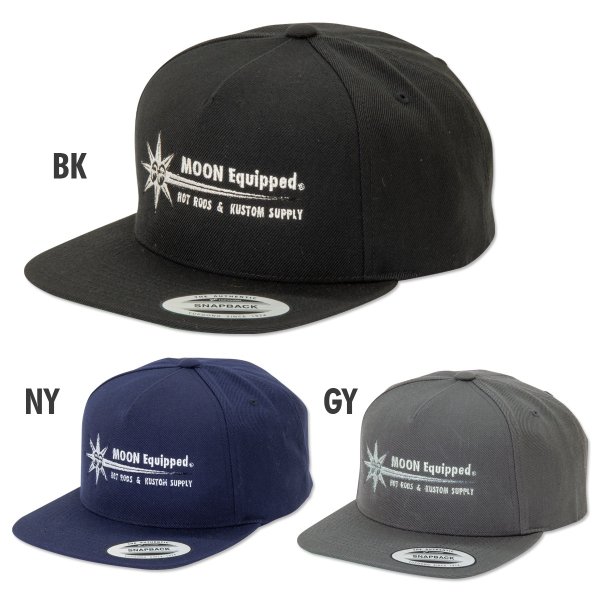 Photo3: MOON Equipped Star Flat Visor Hat (3)