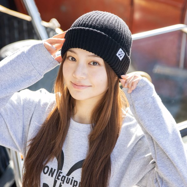 Photo2: MOON  Equipped Cotton / Acrylic Beanie Cap (2)