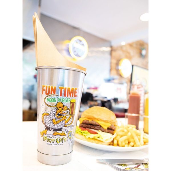 Photo1: Rat Fink x MOON Cafe Sticker (1)