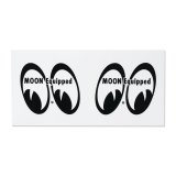 Photo: MOON Equipped 2 EYES Sticker (3.6in)