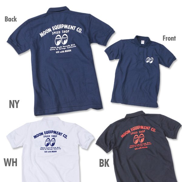 Photo3: MOON Equipped Speed Shop Polo Shirt (3)