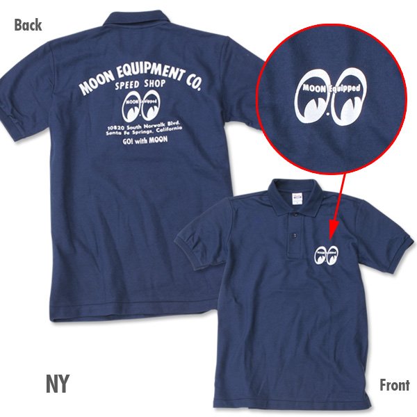 Photo4: MOON Equipped Speed Shop Polo Shirt (4)