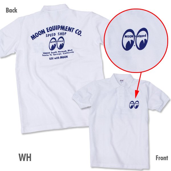 Photo5: MOON Equipped Speed Shop Polo Shirt (5)