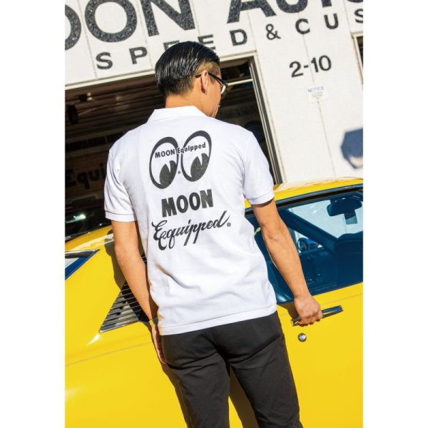 Photo1: MOON Equipped Polo Shirt (1)