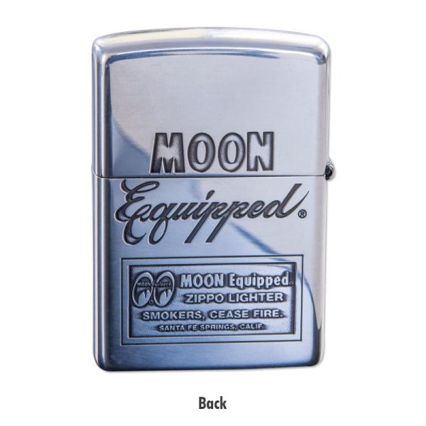 Photo3: MOON Equipped Zippo Lighter (3)