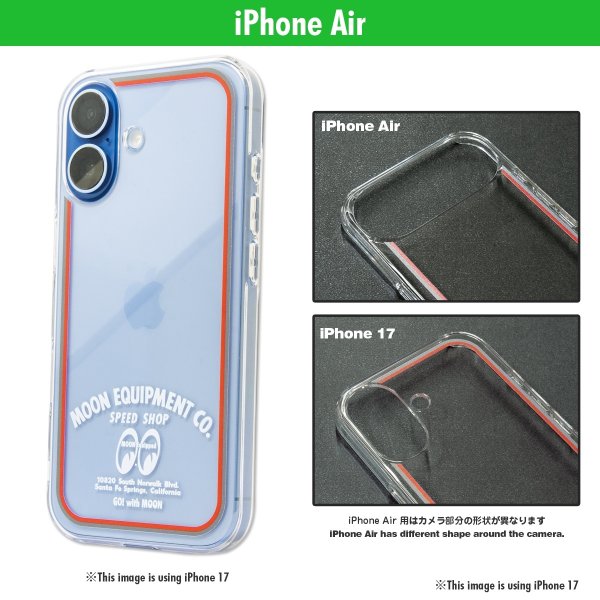 Photo1: MOON Equipment Co. Speed Shop iPhone Air Hard Case (1)