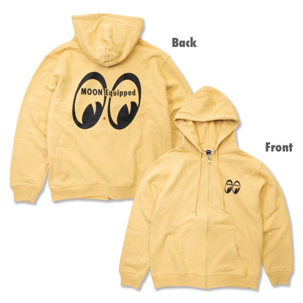 Photo3: MOON Equipped Light Zip Hoodie (3)