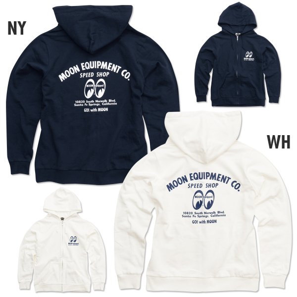 Photo3: MOON Equipment Co. Speed Shop Light Zip Hoodie (3)