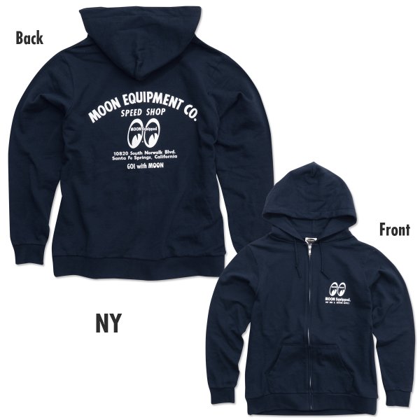 Photo5: MOON Equipment Co. Speed Shop Light Zip Hoodie (5)