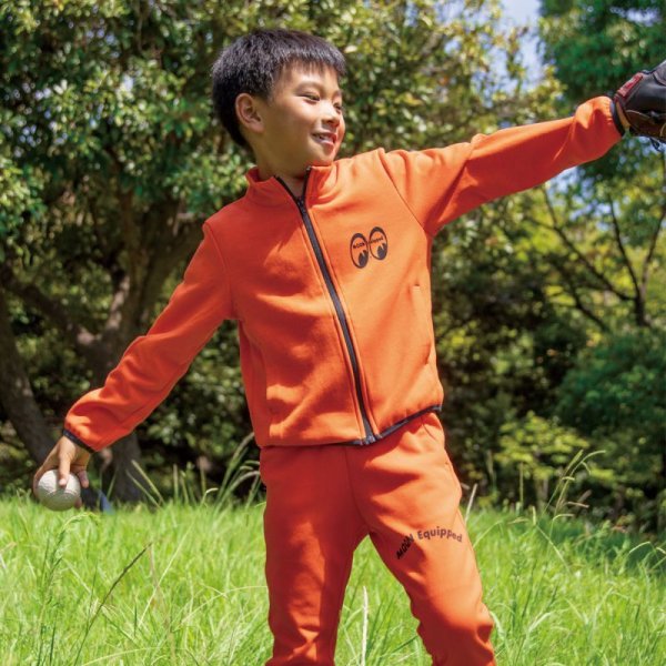 Photo1: 【30%OFF】MOON Equipped Kids Dry Sweat Pants (1)