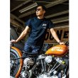 Photo2: MOON Custom Cycle Shop Panhead T-shirt (2)