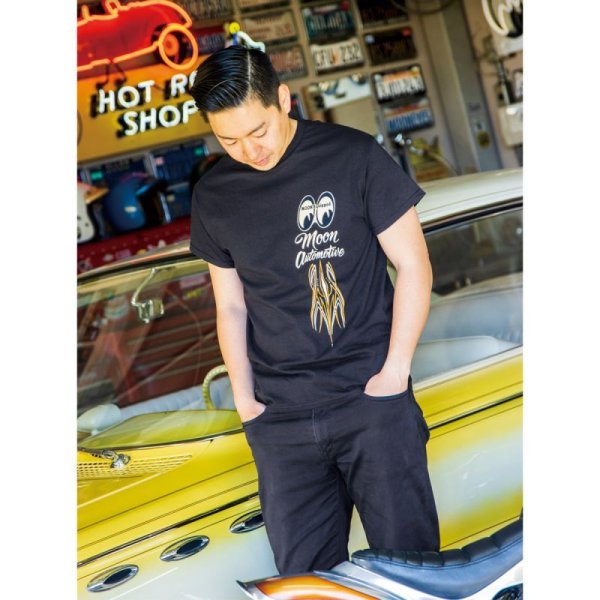 Photo2: MOON Automotive Garage T-shirt (2)