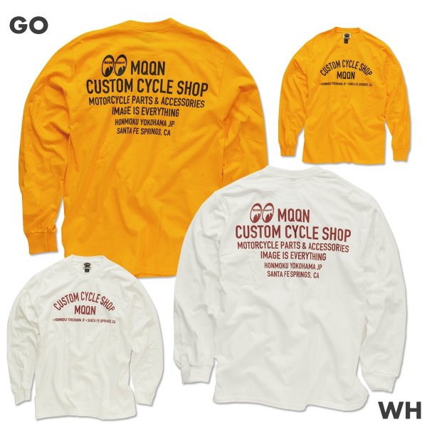 Photo3: MOON Custom Cycle Shop Long Sleeve T-shirt (3)