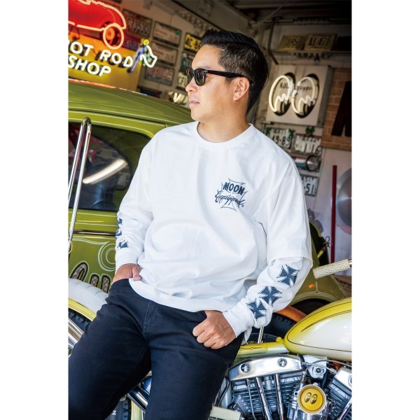 Photo4: Iron Cross Layered Long Sleeve T-shirt (4)