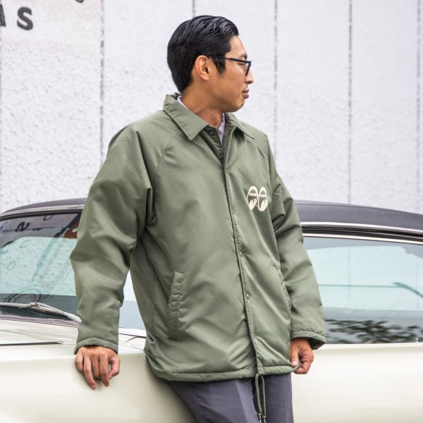 Photo3: MOON Equipped Eyeshape Boa Coach jacket (3)