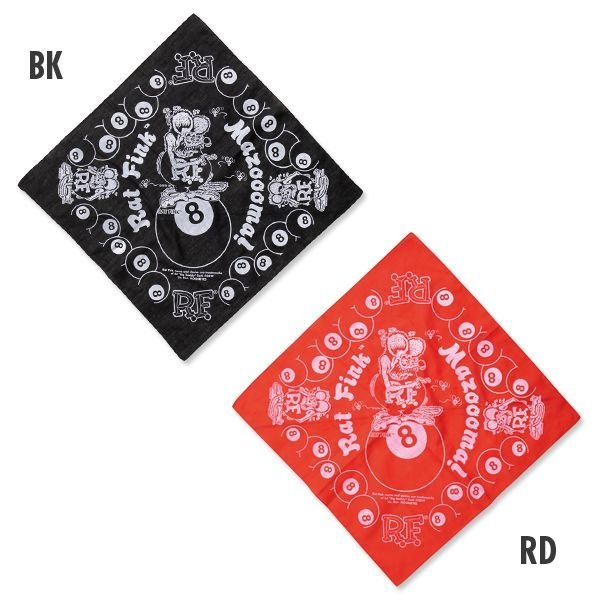 Photo2: Rat Fink 8 Ball Bandanna (2)