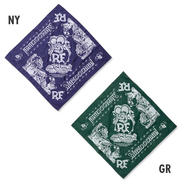 Photo2: Rat Fink Standing Bandanna (2)