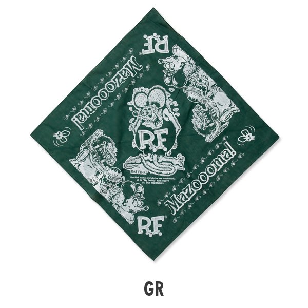 Photo3: Rat Fink Standing Bandanna (3)