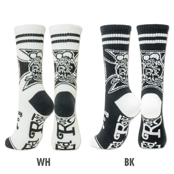 Photo2: Rat Fink Iron Cross Socks (2)