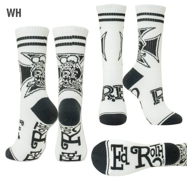 Photo3: Rat Fink Iron Cross Socks (3)