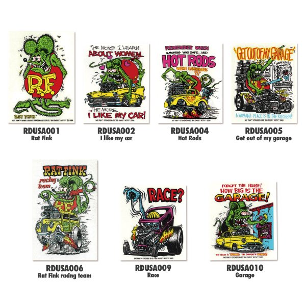 Photo1: Rat Fink Monster Sticker 1 (1)