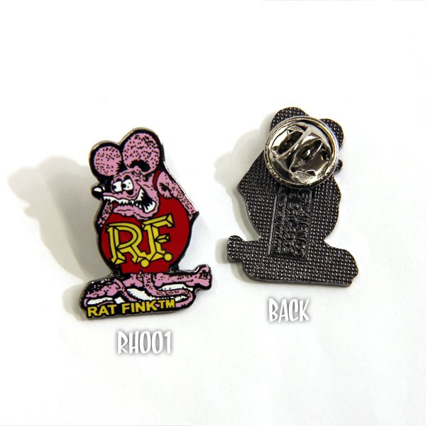 Photo3: Rat Fink Hat Pin Black (3)