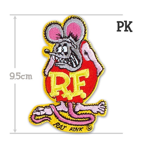 Photo5: Rat Fink Patch 9.5cm (5)