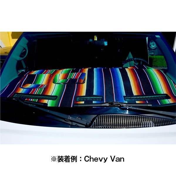 Photo4: DAIHATSU Original Serape Pattern Dashboard Cover (Dashmat) (4)