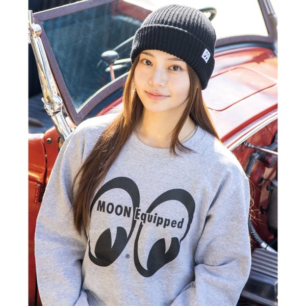Photo1: MOON Equipped Sweatshirts Gray (1)
