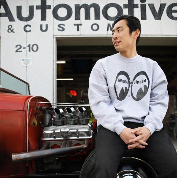 Photo2: MOON Equipped Sweatshirts Gray (2)