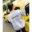 Photo6: MOON Checker Flag Sweat Shirts (6)