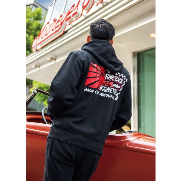 Photo1: FAR-EAST MOON Zip Hoodie (1)
