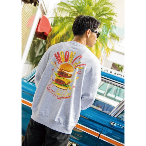 Photo1: MOON Cafe Tower Burger Sweatshirt (1)