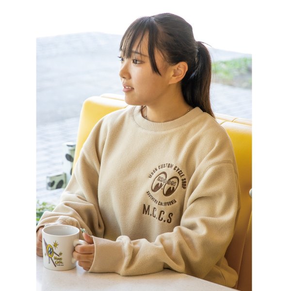 Photo2: 【30%OFF】MCCS Embroidery Fleece Sweatshirt (2)