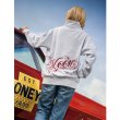 Photo2: MOON Modern Script Logo Half Zip Sweatshirt (2)