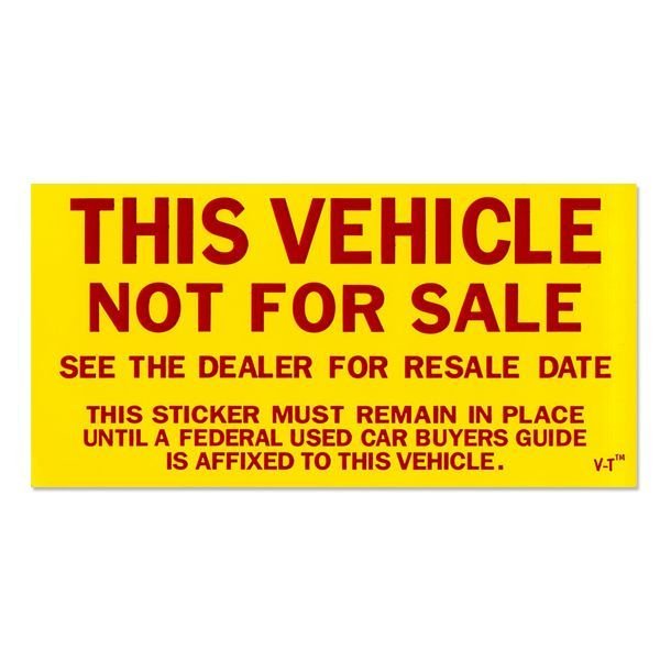 Photo2: Not For Sale Sticker (2)