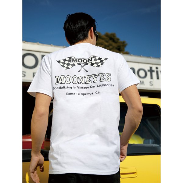 Photo3: MOON Checker Flag T  Shirts (3)